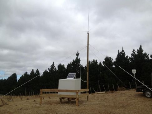 Remote paging repeater for rural fire service.